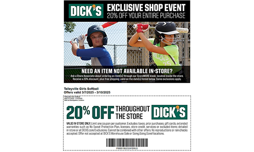 TGSL Weekend at Dick's 3/7 - 3/10